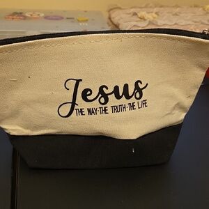 Black and White Jesus Pouch